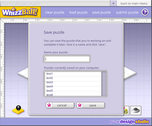 Scroll bar not showing up when selecting local levels in Whizzball