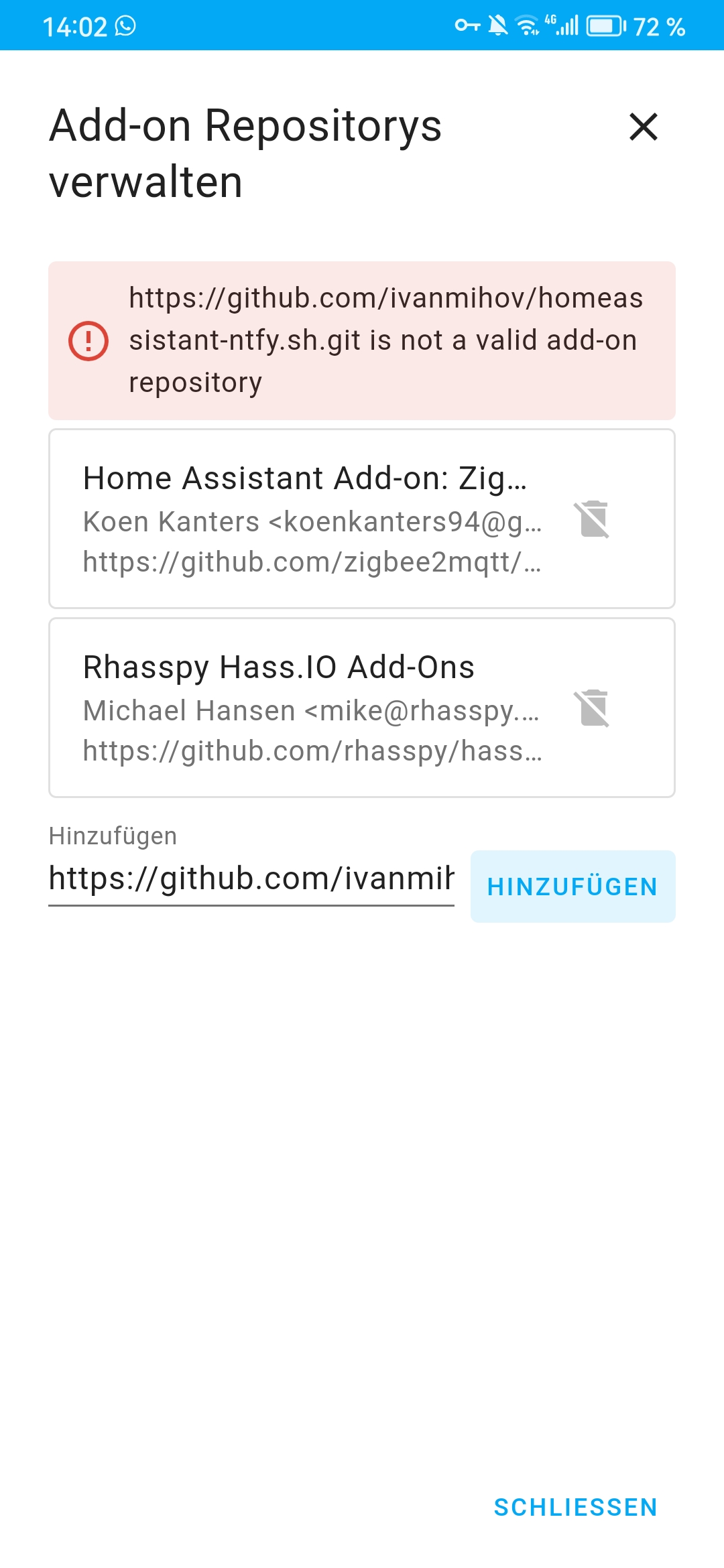 not a valid addon repository · Issue 3 · ivanmihov/homeassistantntfy