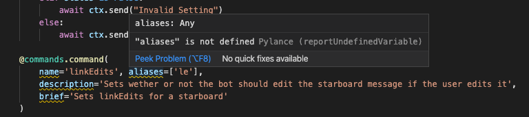 Pylance giving incorrect error messages with decorators · Issue #327 ...