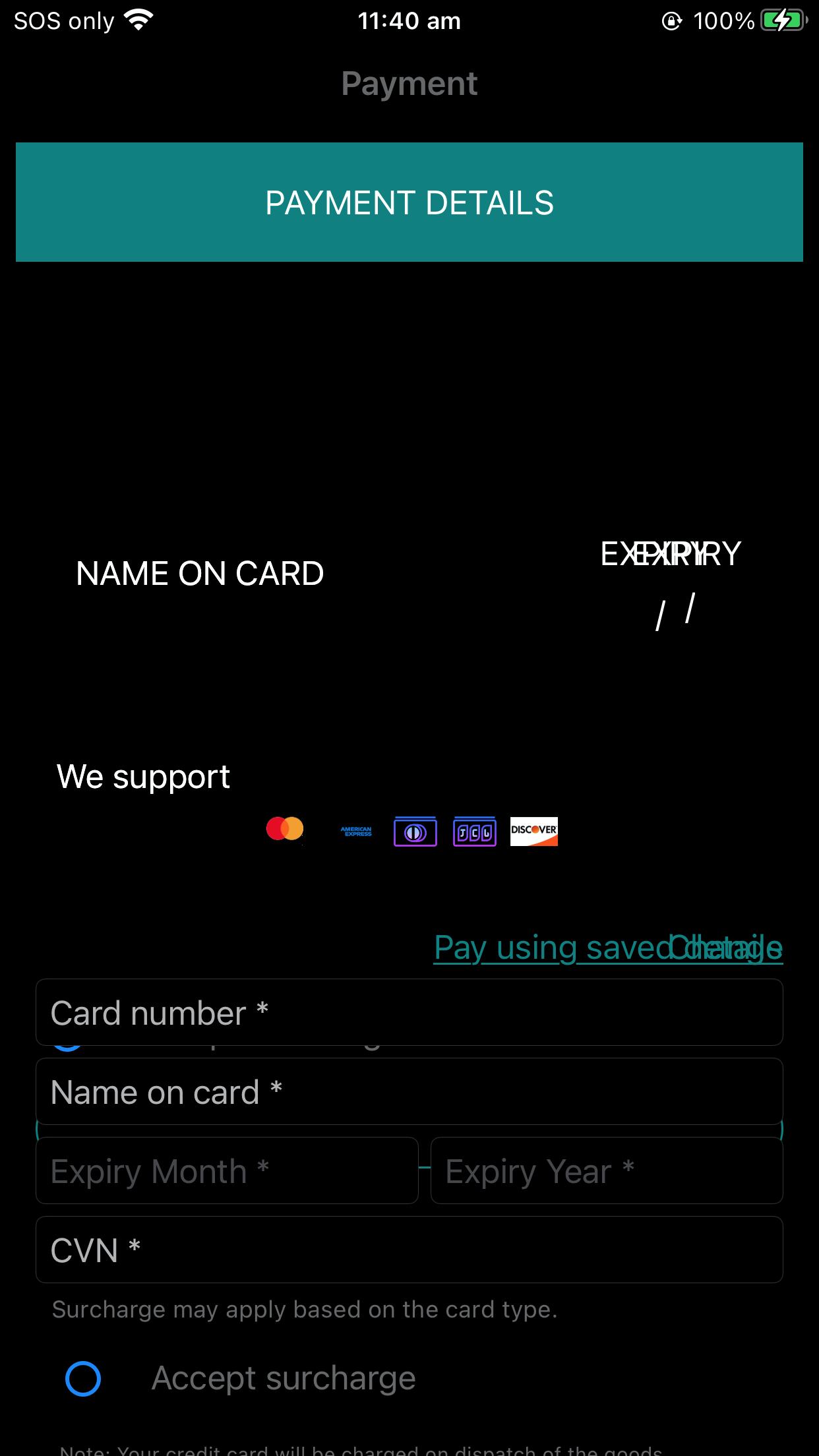 Pancake view gradient does not work on physical device (iOS) android