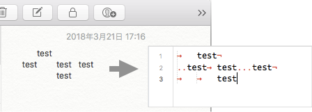 Paste text with spaces and tabs in text editor(Notes app). · Issue ...