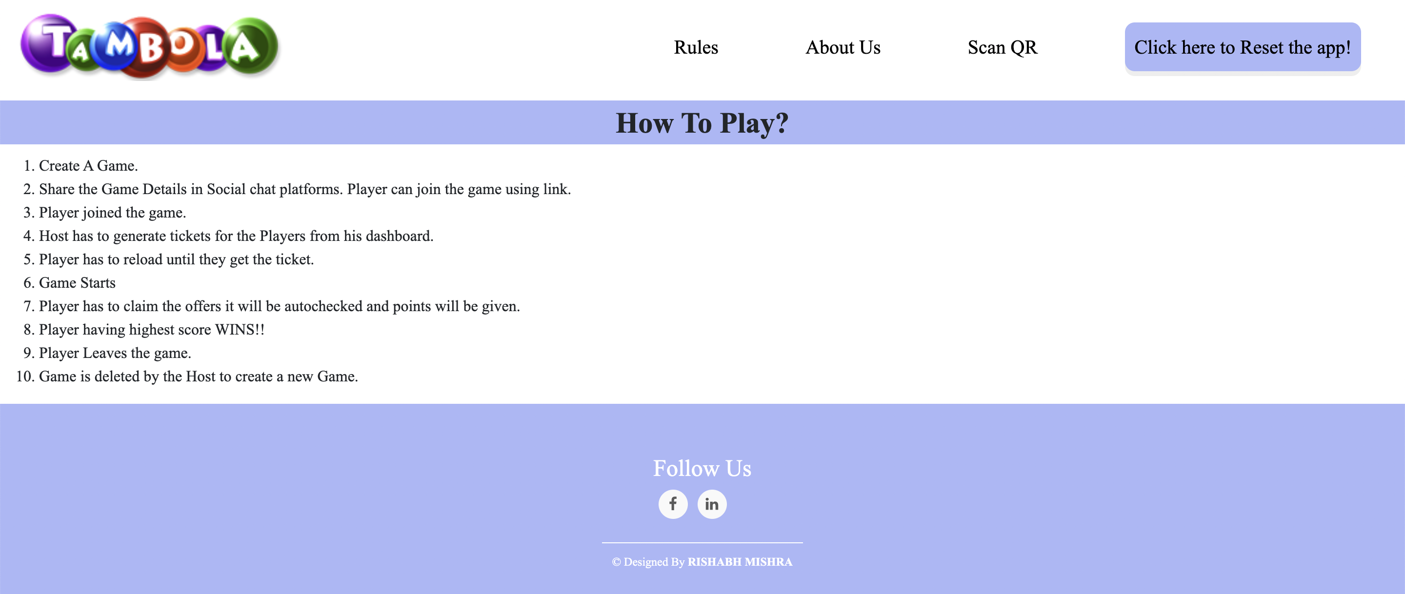 GitHub rishabhborn2win/TambolaGame This project deals with the