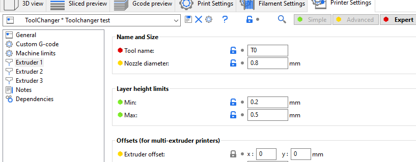 Multiple Extruders - Layer height cant be greater than nozzle diameter ...