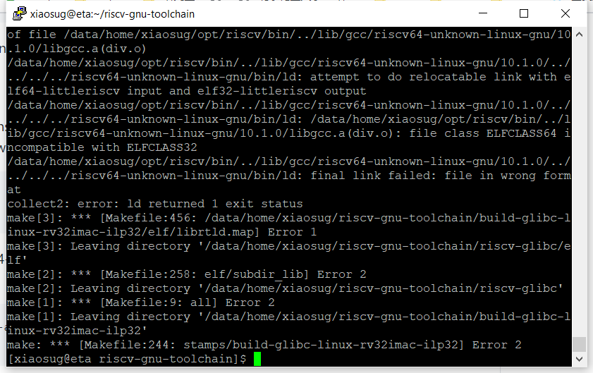 Checking For Suffix Of Object Files Configure Error In Somepath