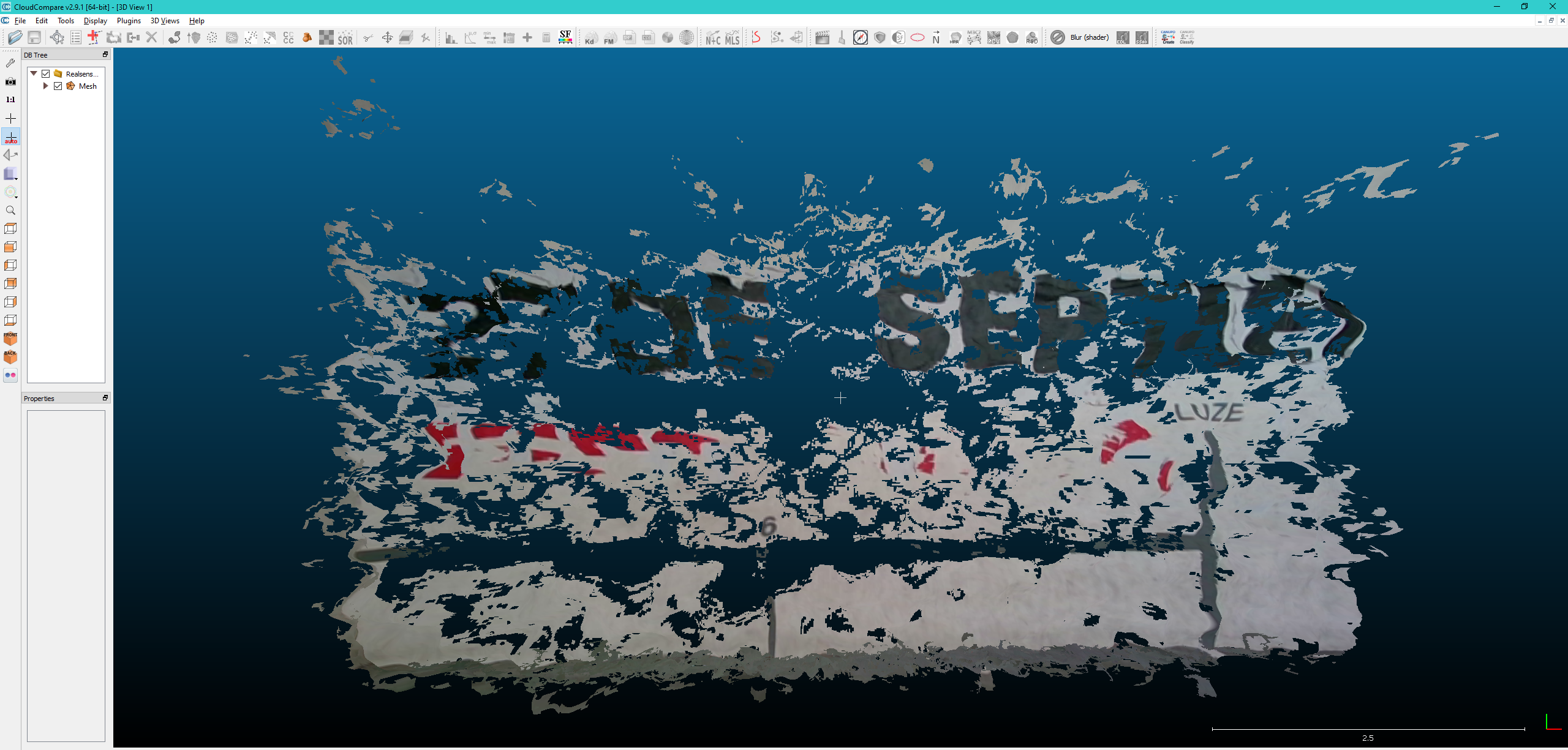 Differences between Realsense viewer's 3D and the corresponding ply ...