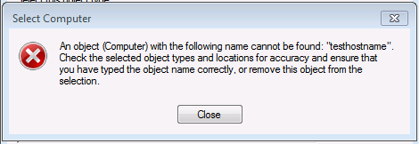hostnameerror