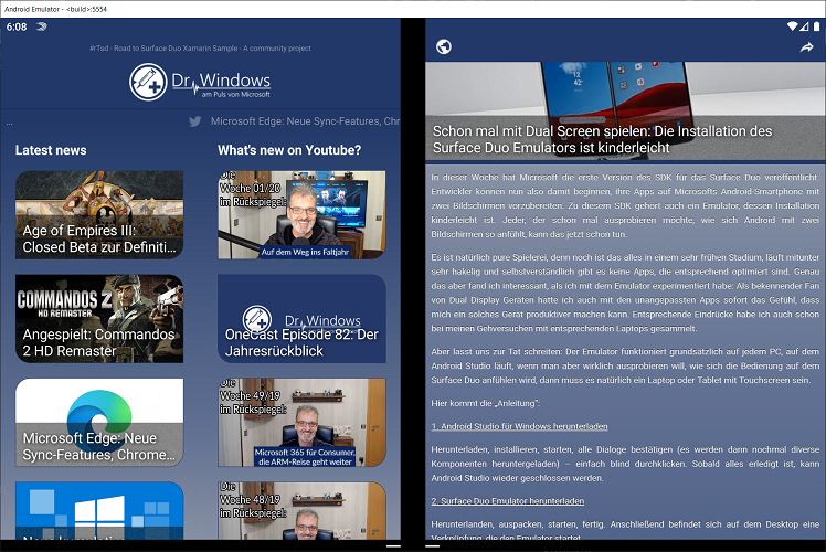 Add dual screen feature for Microsoft Surface Duo · Issue #5 · tscholze ...