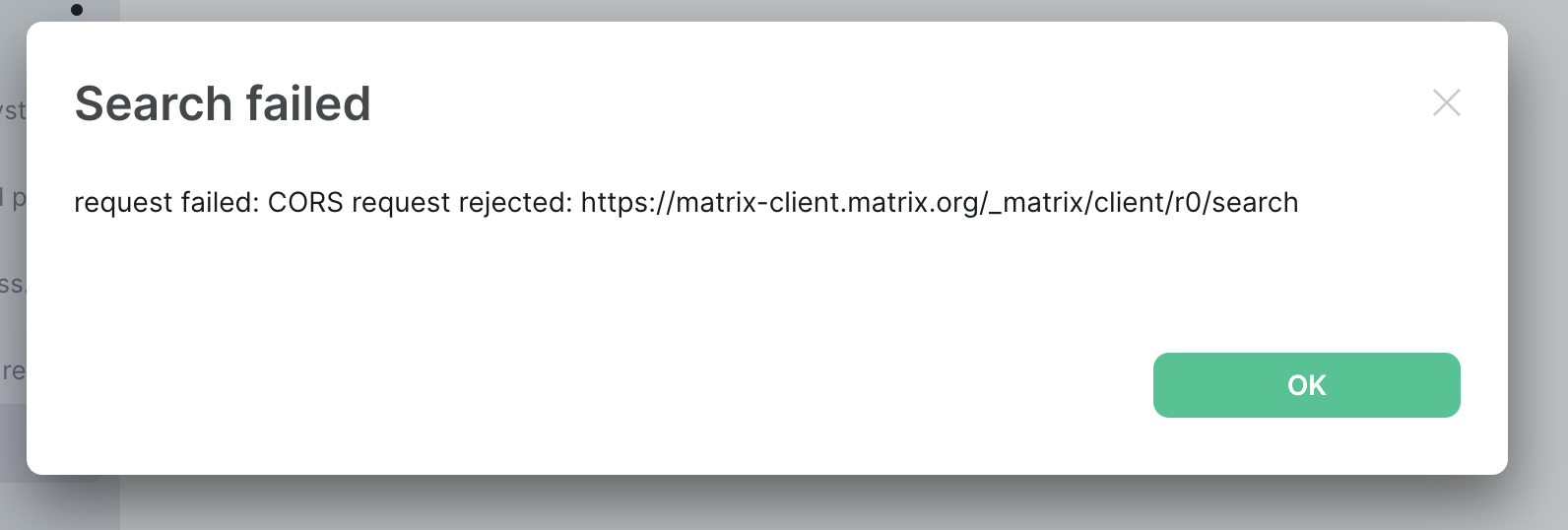 Cancelled search generated ugly error - CORS request rejected · Issue ...