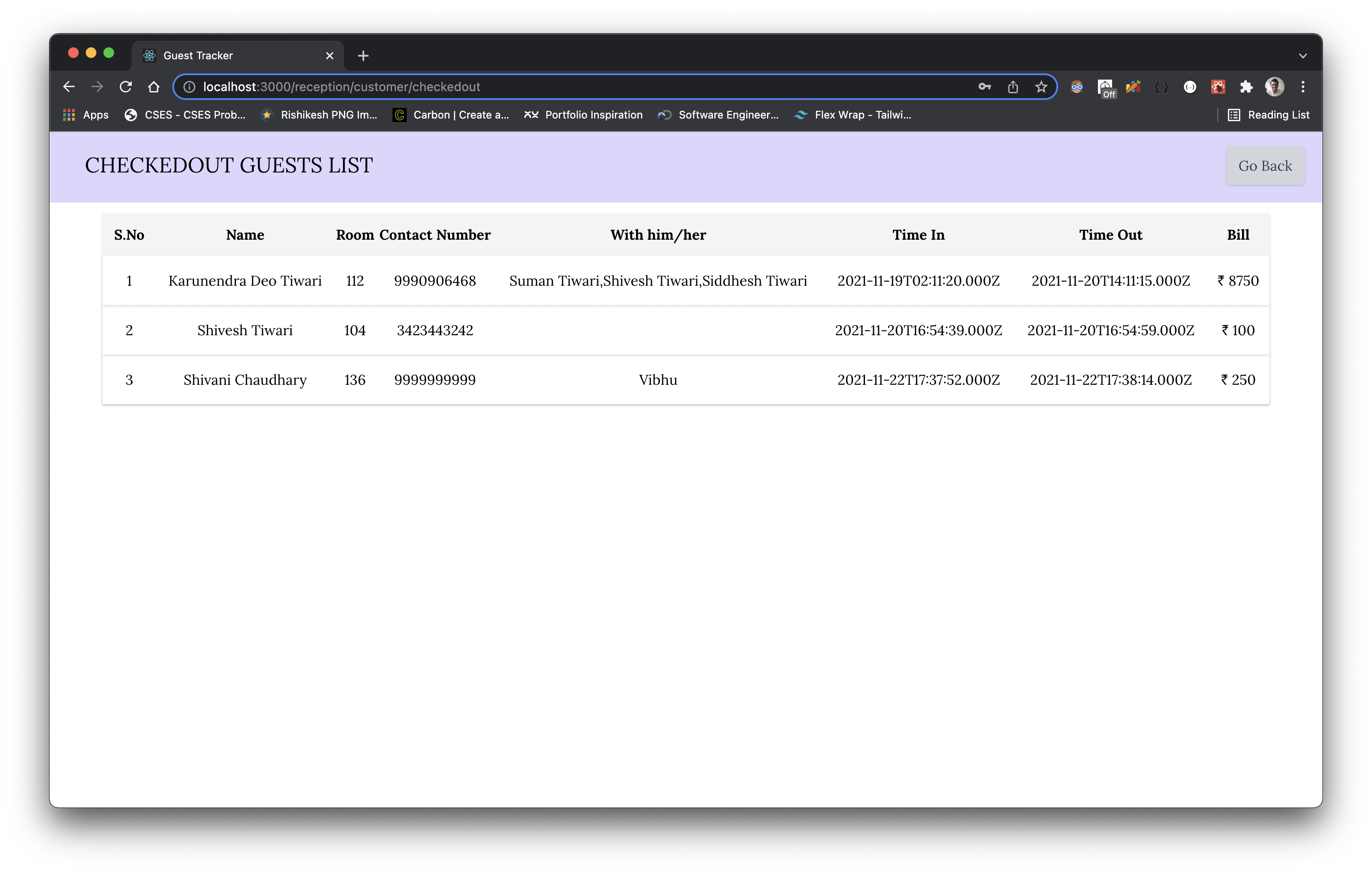 GitHub - algomonk016/client-guest-tracker-hospitality-mngmt
