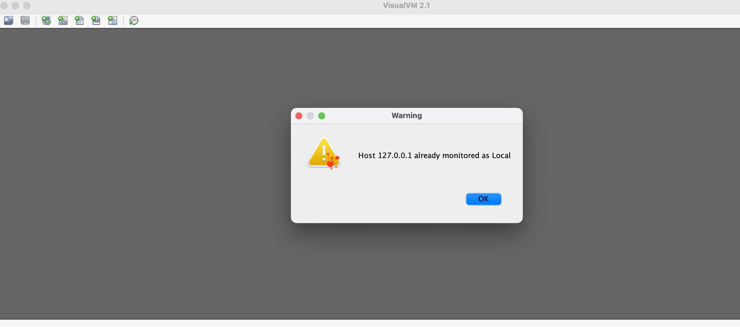Local JVM monitoring dashboard is gone and can't be brought back ...