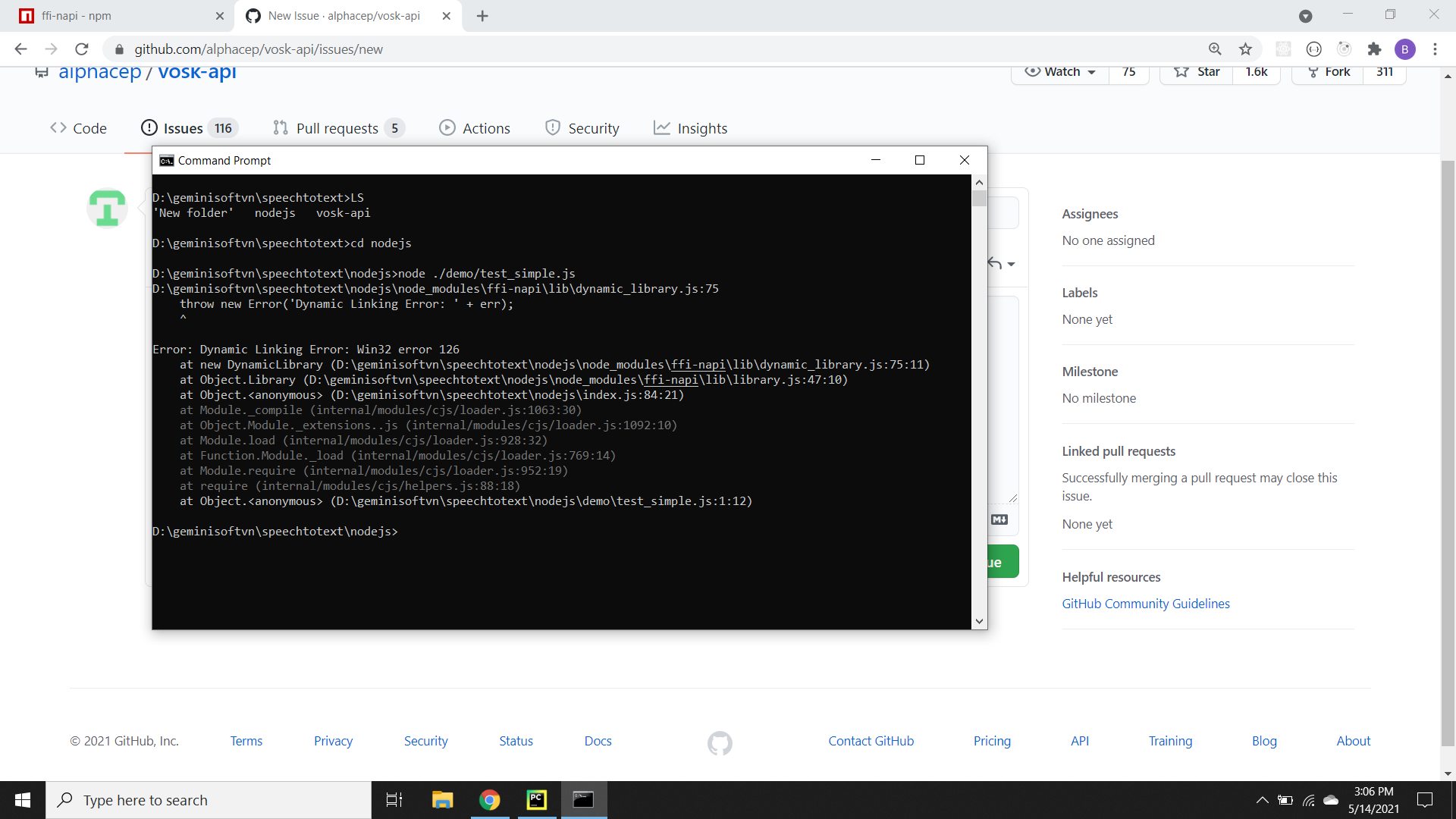 Dynamic Linking Error · Issue #538 · alphacep/vosk-api · GitHub