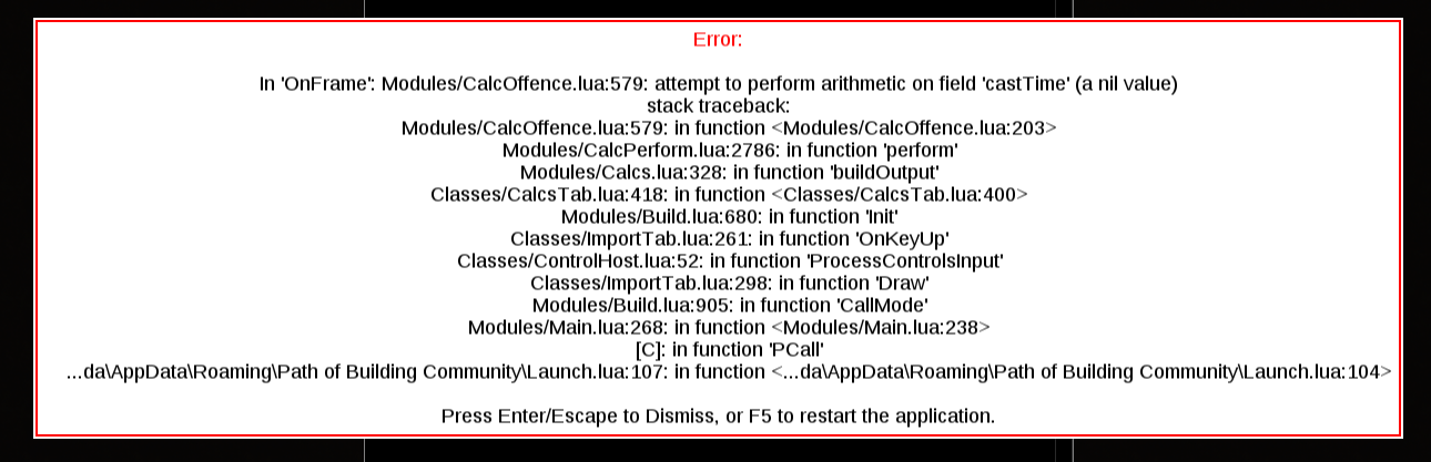 Error if import a build after last update today · Issue #3128 ...