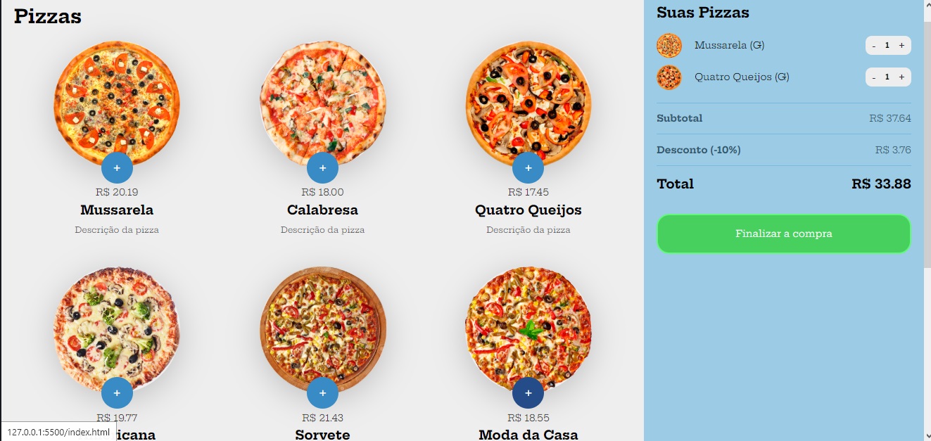 GitHub - RafaelSSantiago/Projeto-pizzaria: Projeto feito para aplicar ...