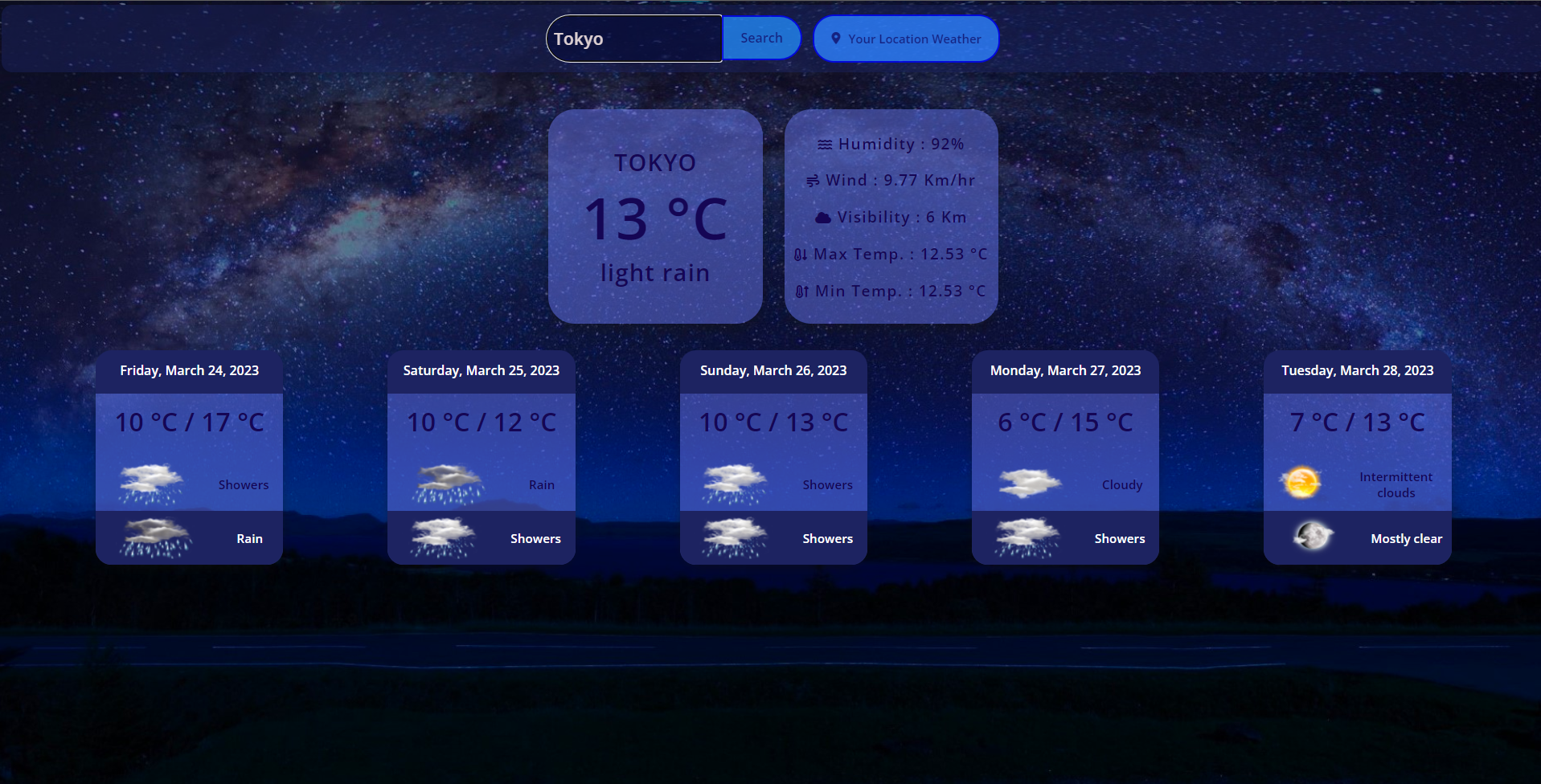 GitHub - d3bn4th/Weather-Forcast: Weather application which displays ...