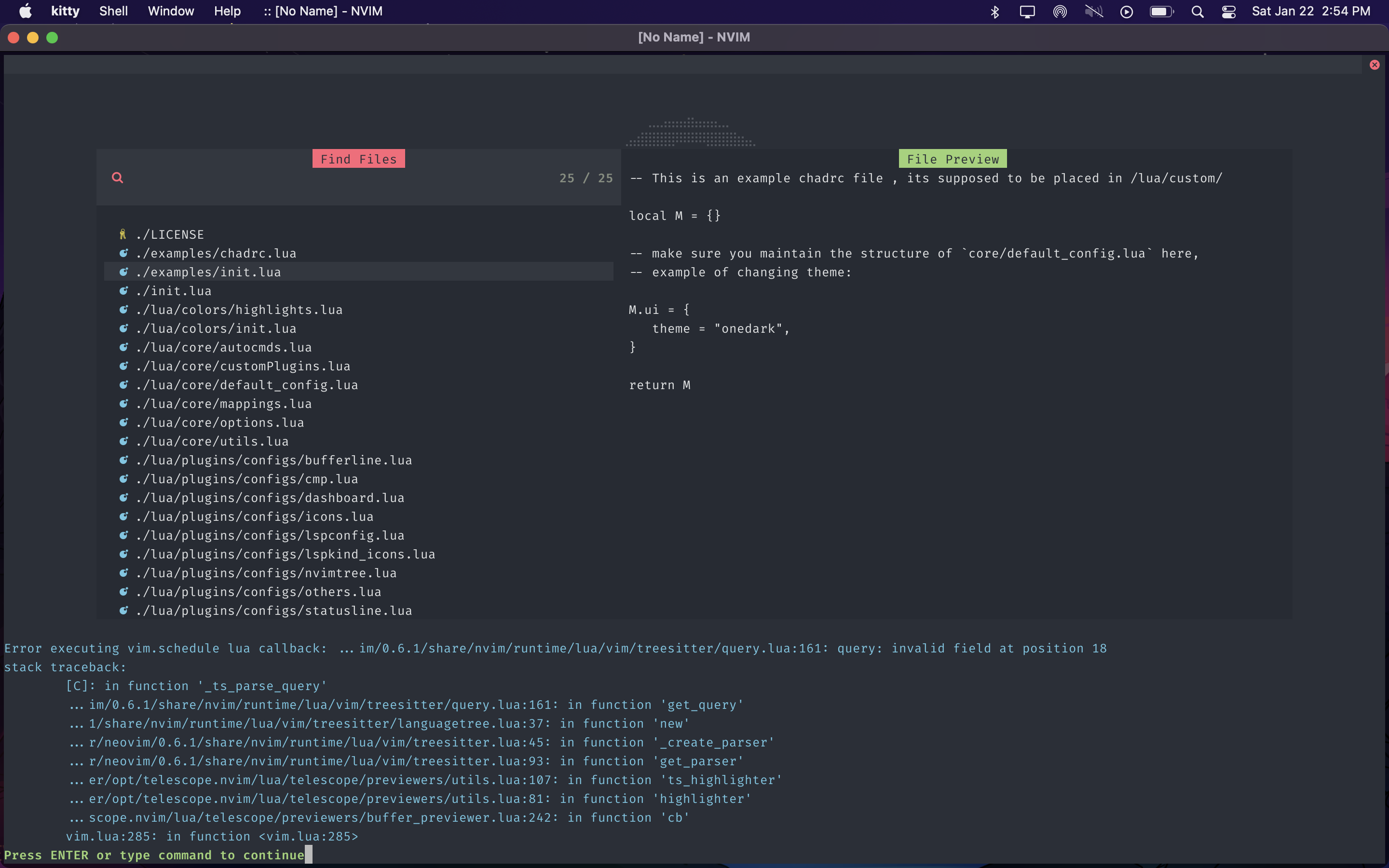 tree sitter errors when opening a file · Issue #742 · NvChad/NvChad ...