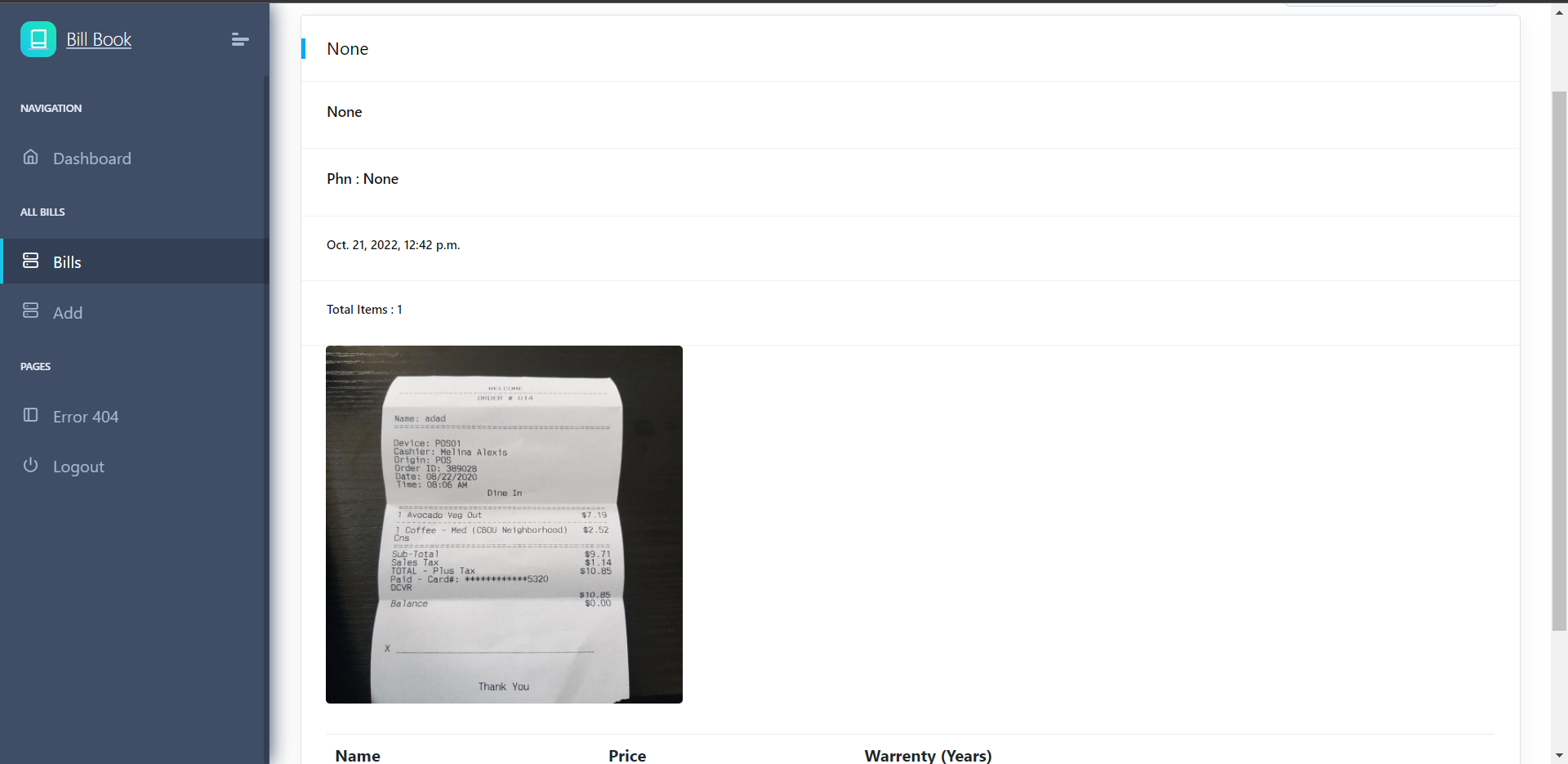 GitHub - ishavgupta/Receipt_digitalization