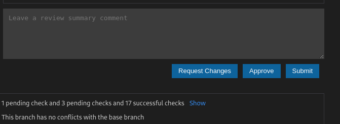 GitHub code review missing "Comment" option to close review · Issue ...