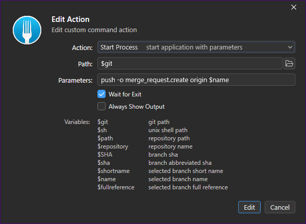 [Feature Request] Get first commit message as variable in custom action ...