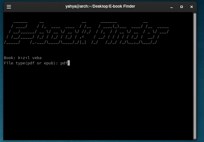GitHub - yahyacesmecioglu/E-book-Finder: Simple e-book finder uses ...