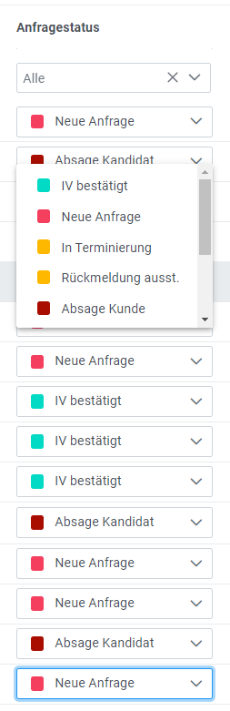 Wrong position of the dropdown options in Datatable when scrolled down ...