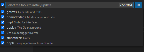 go install tools