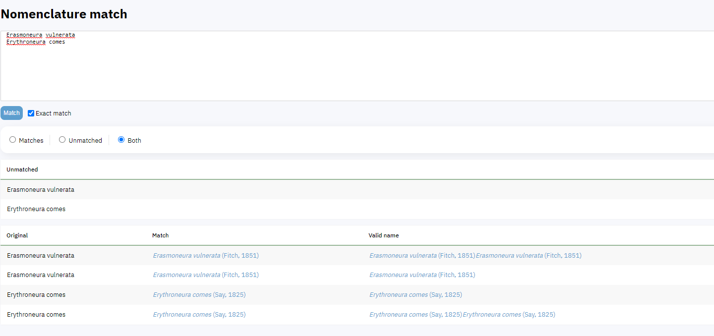 Task - Nomenclature match - duplicate records · Issue #3300 ...