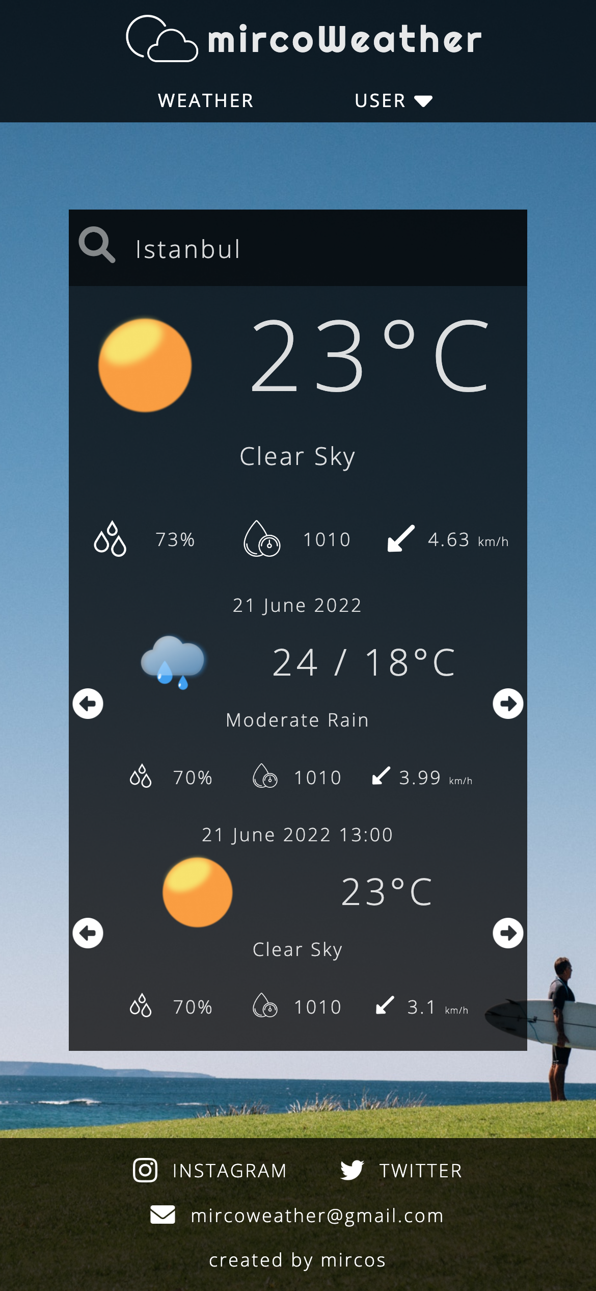 GitHub - miraccumbur/mircoweather-react-python-flask: This project is ...