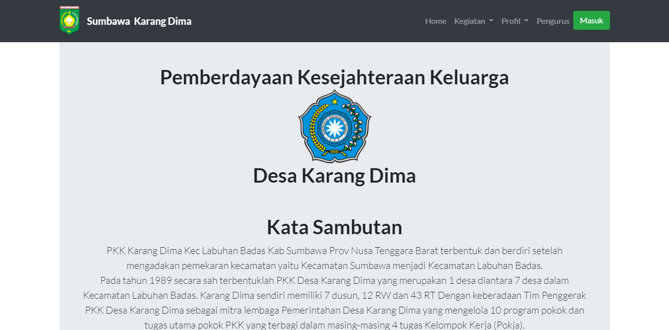 Github Faizakmal16 Pkk Desa Sistem Informasi Pemberdayaan