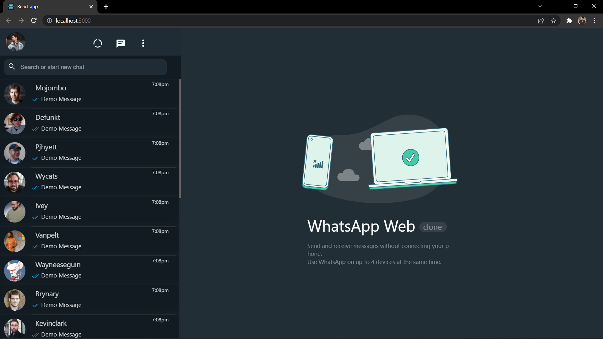 GitHub - nischithmk/whatsapp-clone