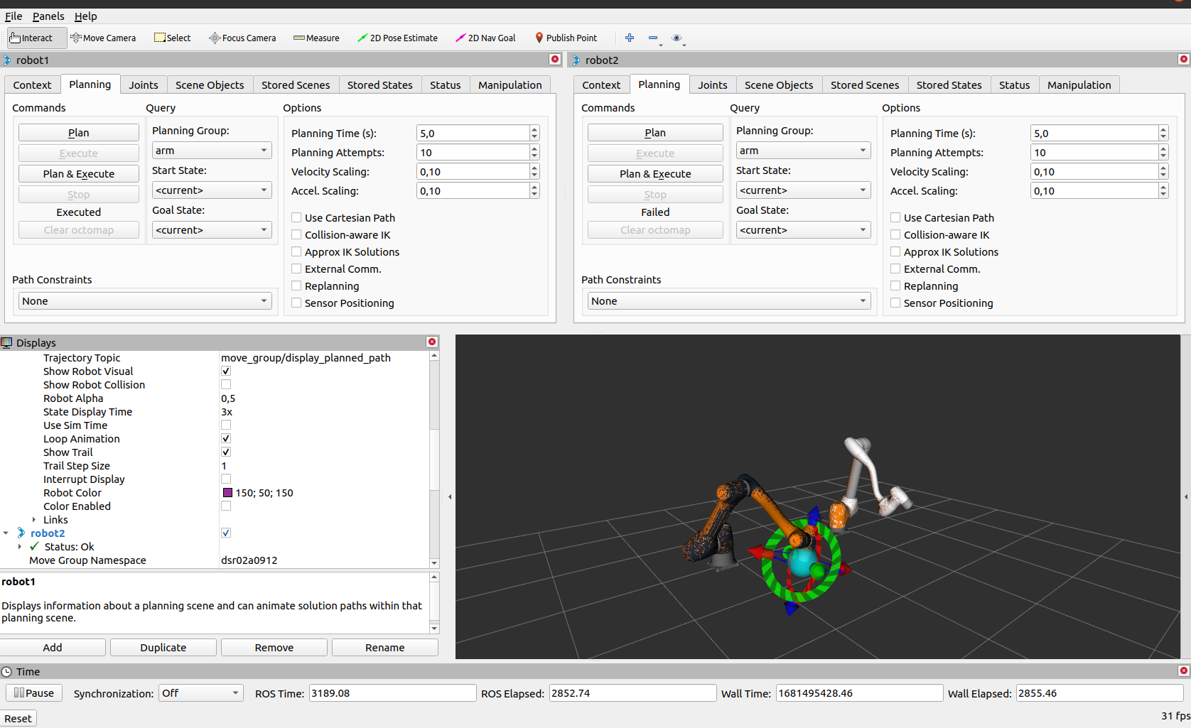 Interactive marker not working for multiple robots · Issue 3401