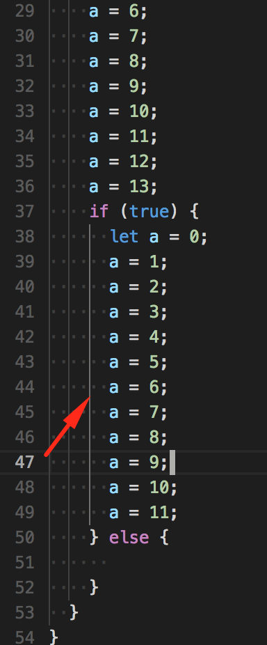 Wrong position of block indicator line · Issue #53337 · microsoft ...