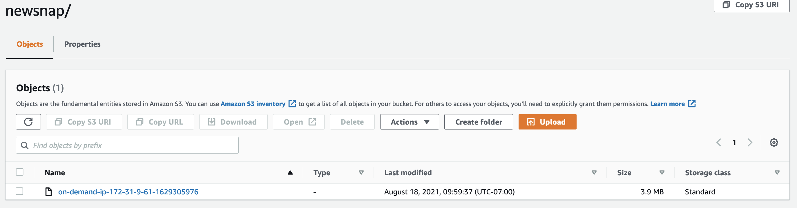 [Backport 1.21] account for an s3 folder when listing objects · Issue