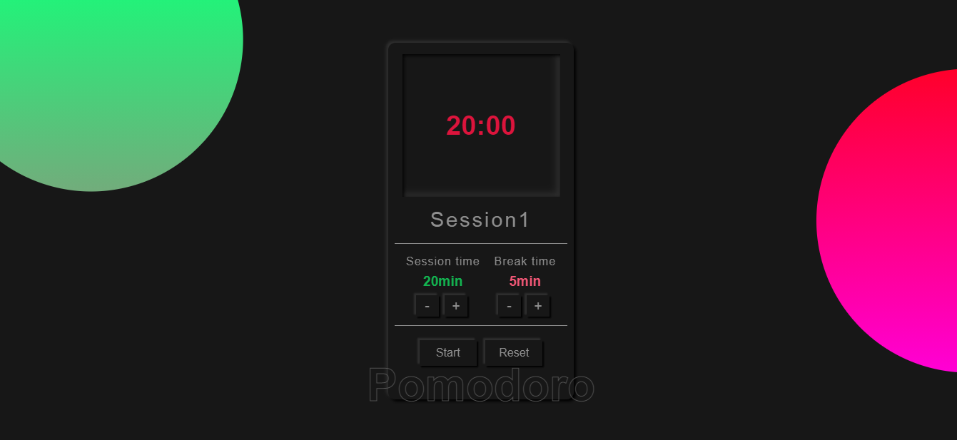 GitHub - Akshit3010/PomodoroClock: A Pomodoro timer to break work into ...