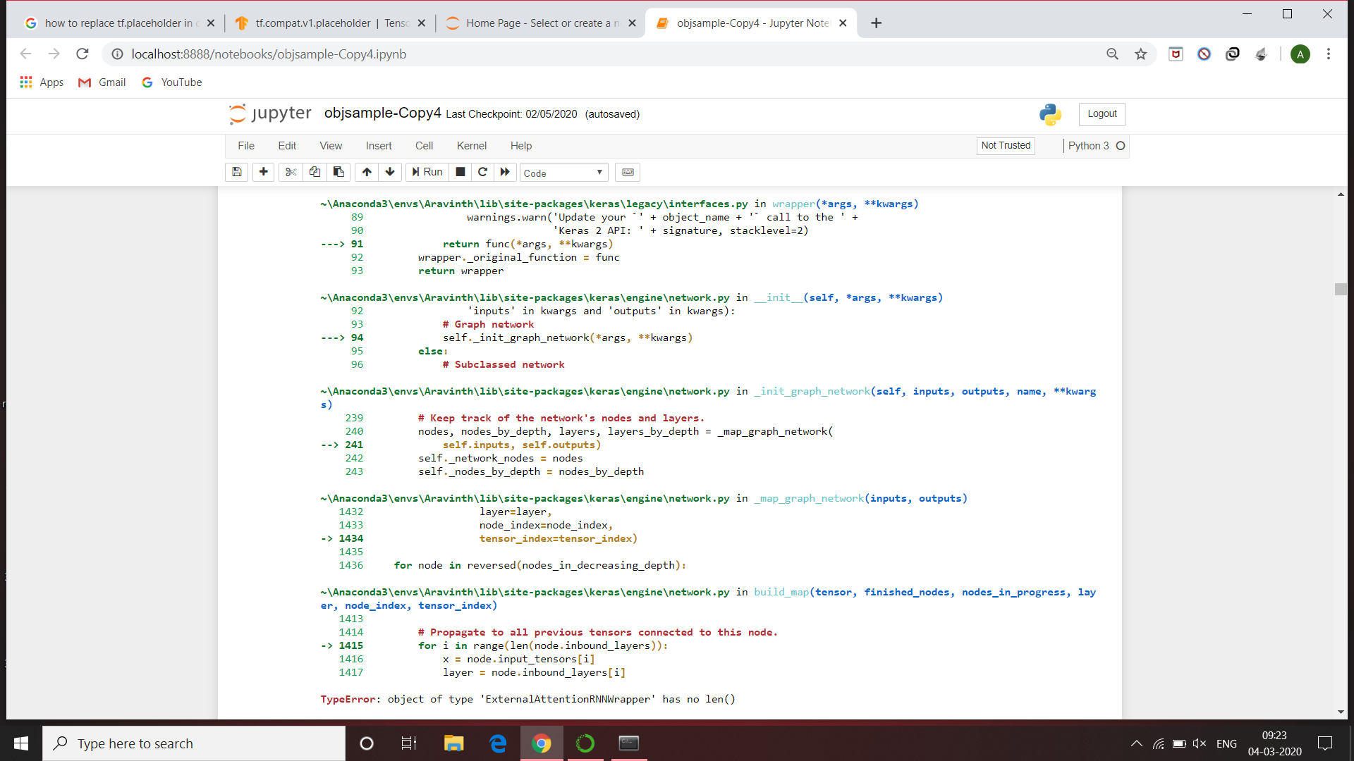 assert isinstance(layer, Layer) error in ExternalAttentionRNNWrapper ...