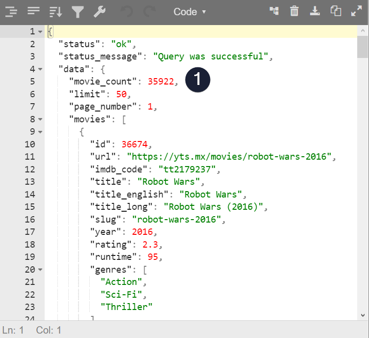 Movie Json HOW TO INCREASE THE NUMBER OF MOVIES FROM 1000 TO 20,000+ · Issue #22 ...