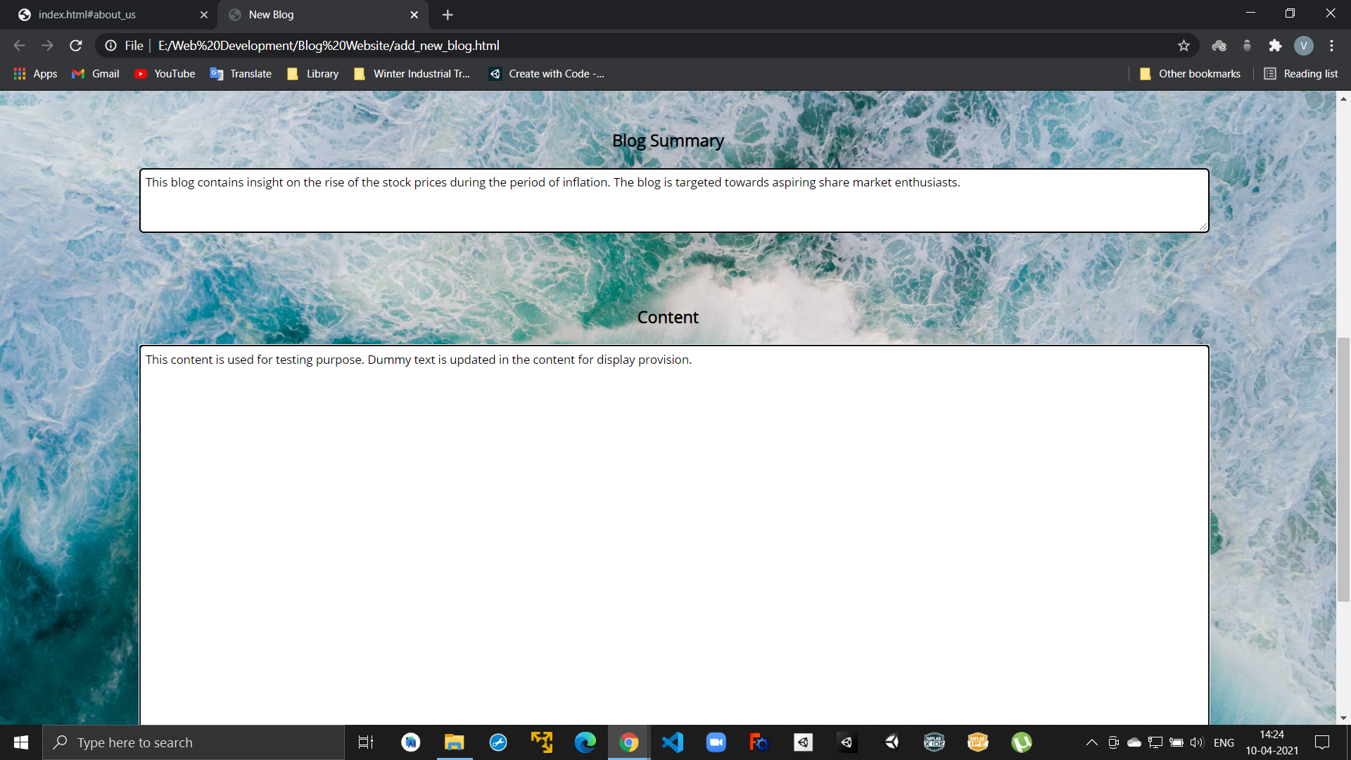 GitHub - VaradMash/blog_website: This repository contains the code for ...