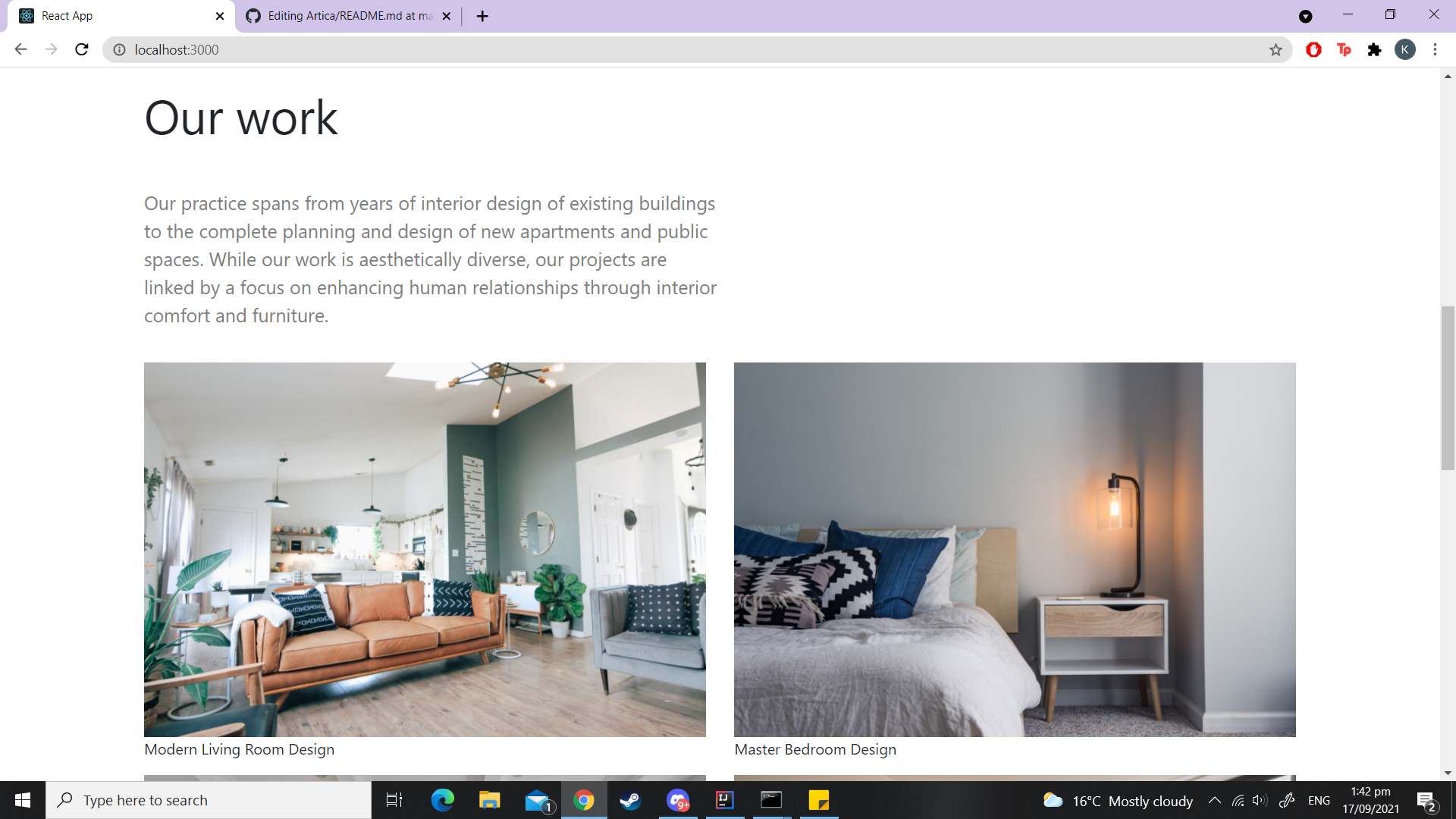 GitHub - SuKaiwen/Artica: A website dedicated to interior design. It ...