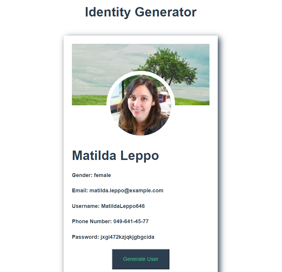 Random Accont GitHub - SuKaiwen/Vue-Throwaway: Generates random accounts to use as a ...