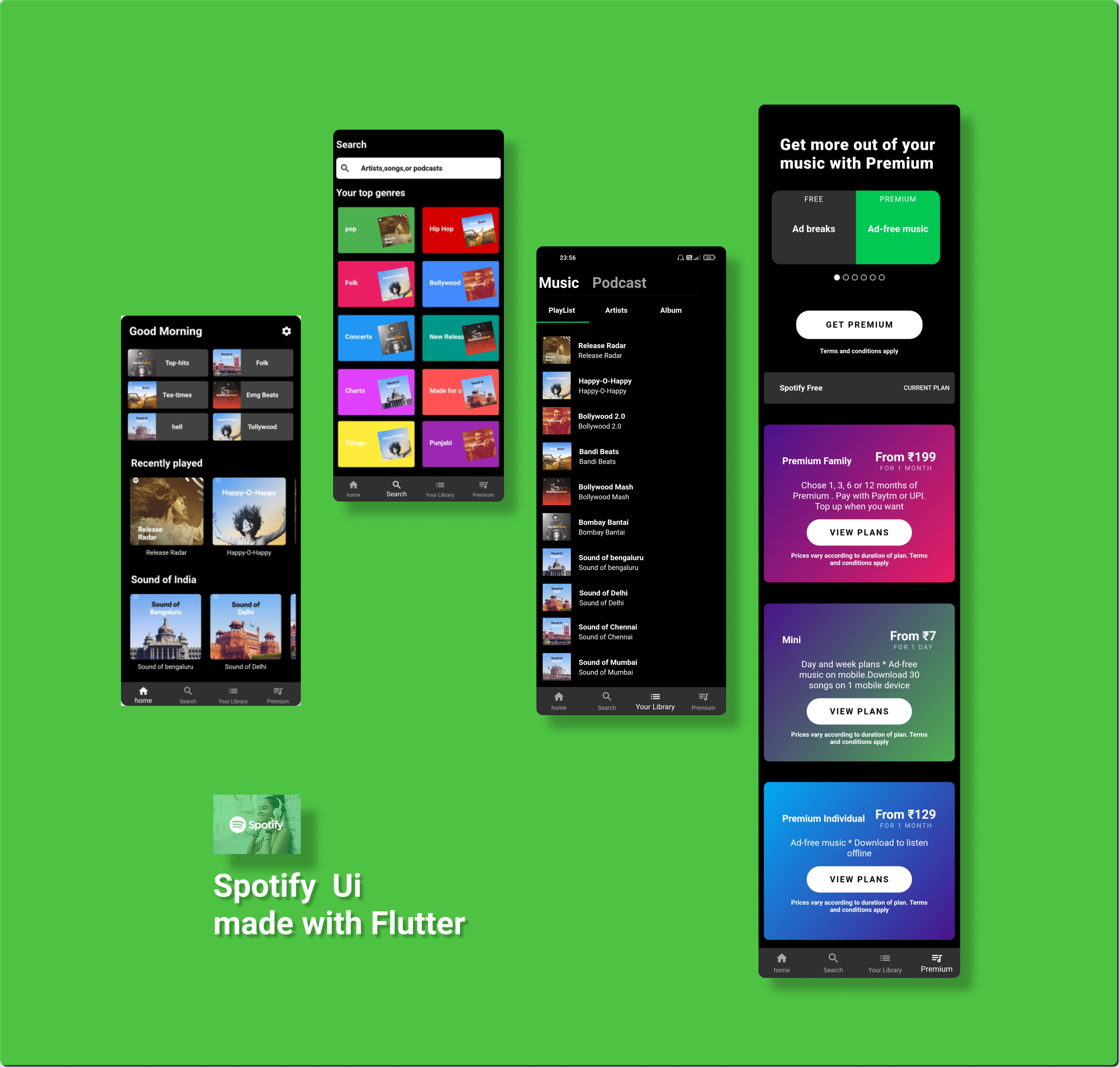 Spotify Ui Guide GitHub - san-jayy/Spotify_ui: spotify UI with Flutter · GitHub