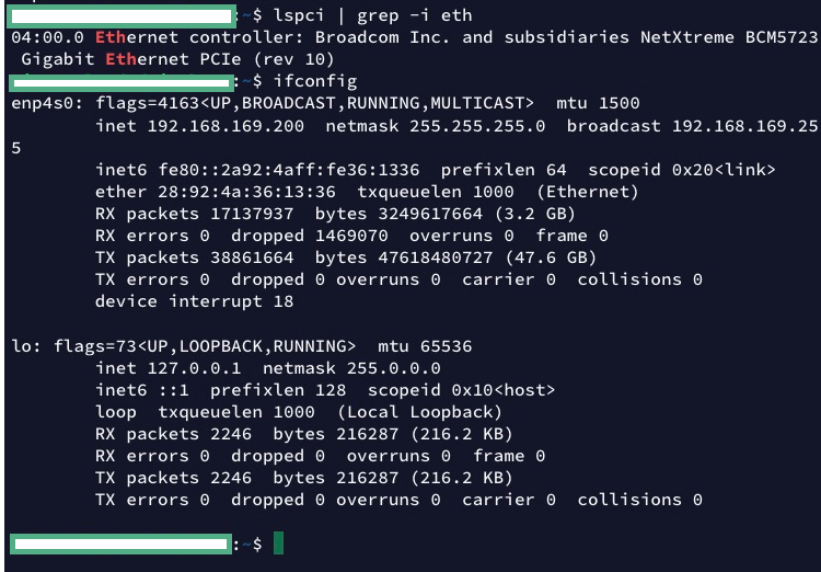 Network Monitoring (Settings > System) does not show correct ...
