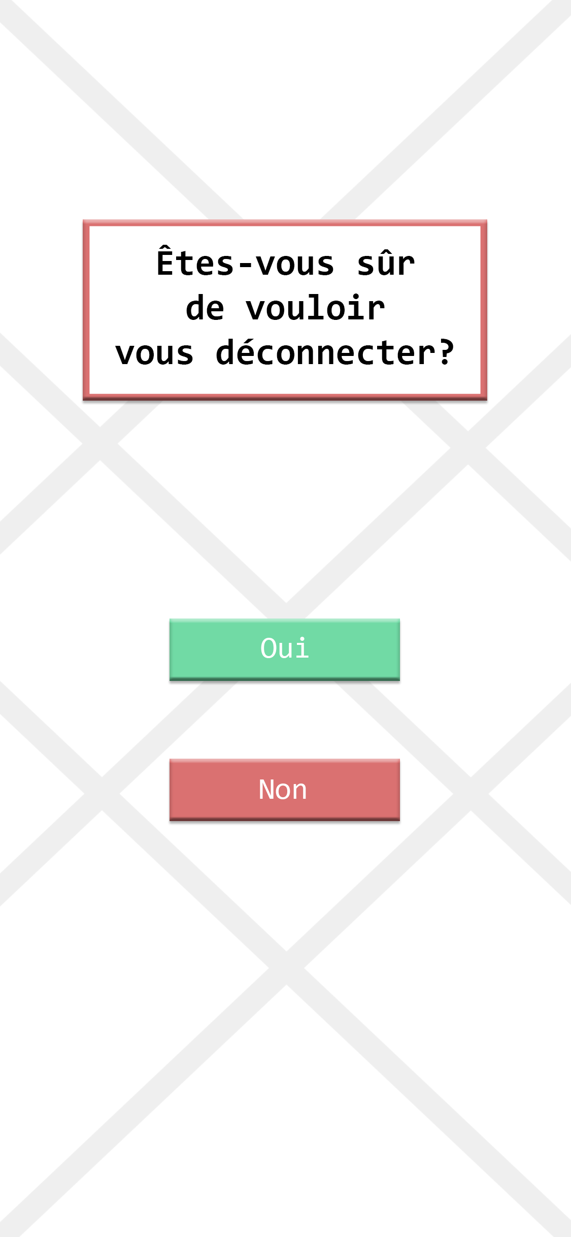 déconnexion