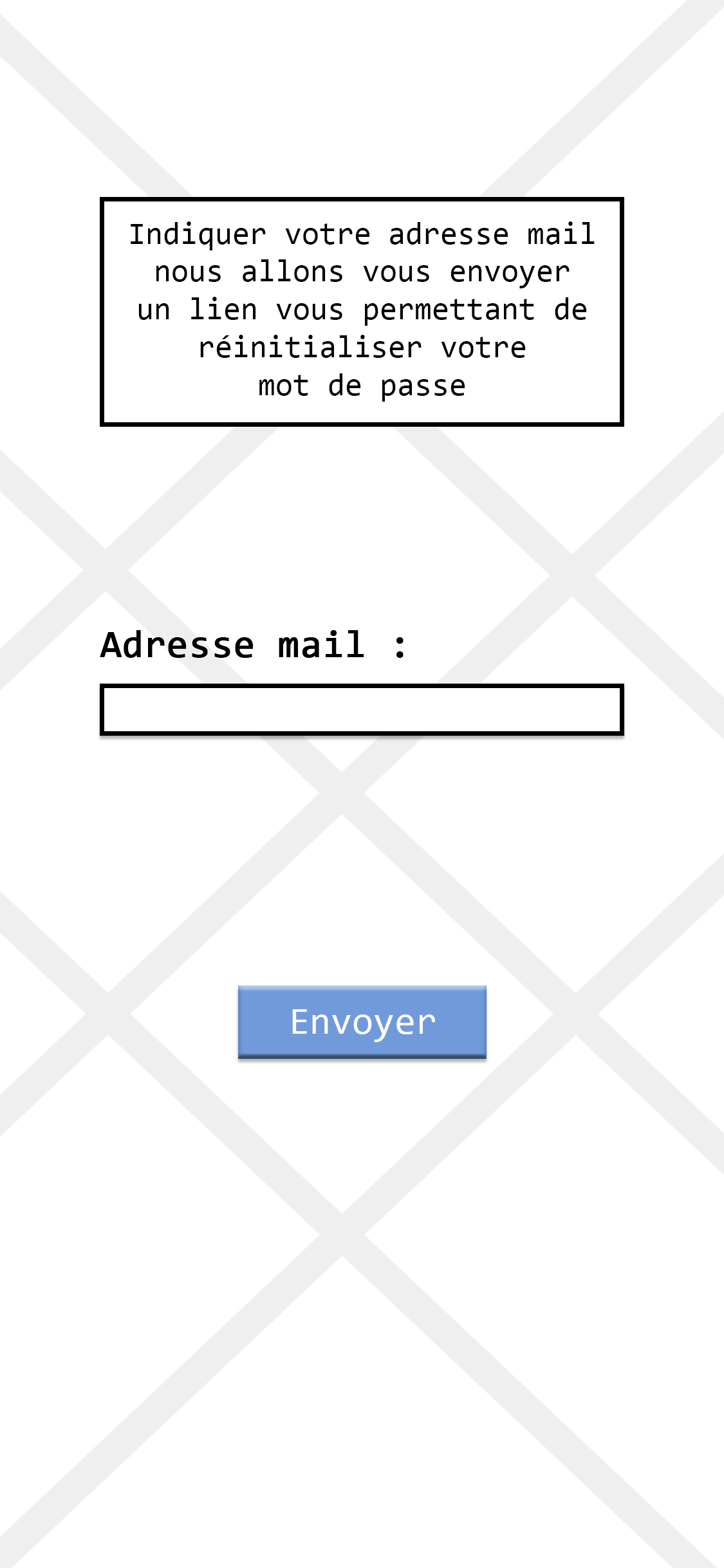 mot de passe oublié