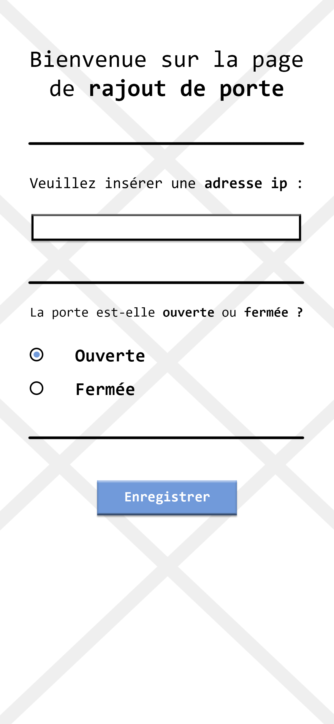 ajout porte (admin)