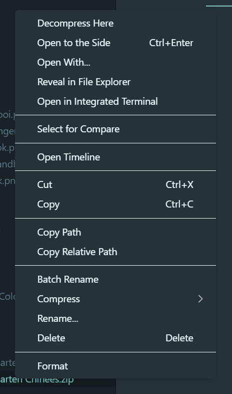 Put options in reverse order in context menu when context menu is above ...