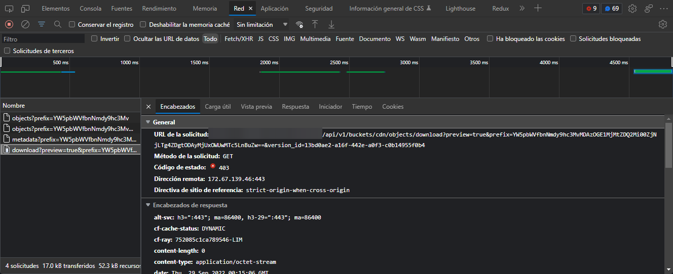 Error 403 when trying to preview a object · Issue #2344 · minio/console ...