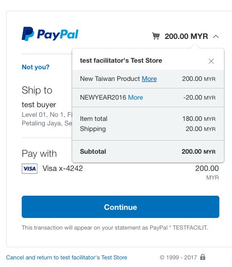 Item with negative price causes error 500 on payment execute