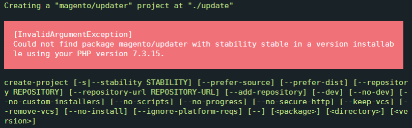 Can't install magento/updater using PHP 7.3 · Issue #27477 · magento ...