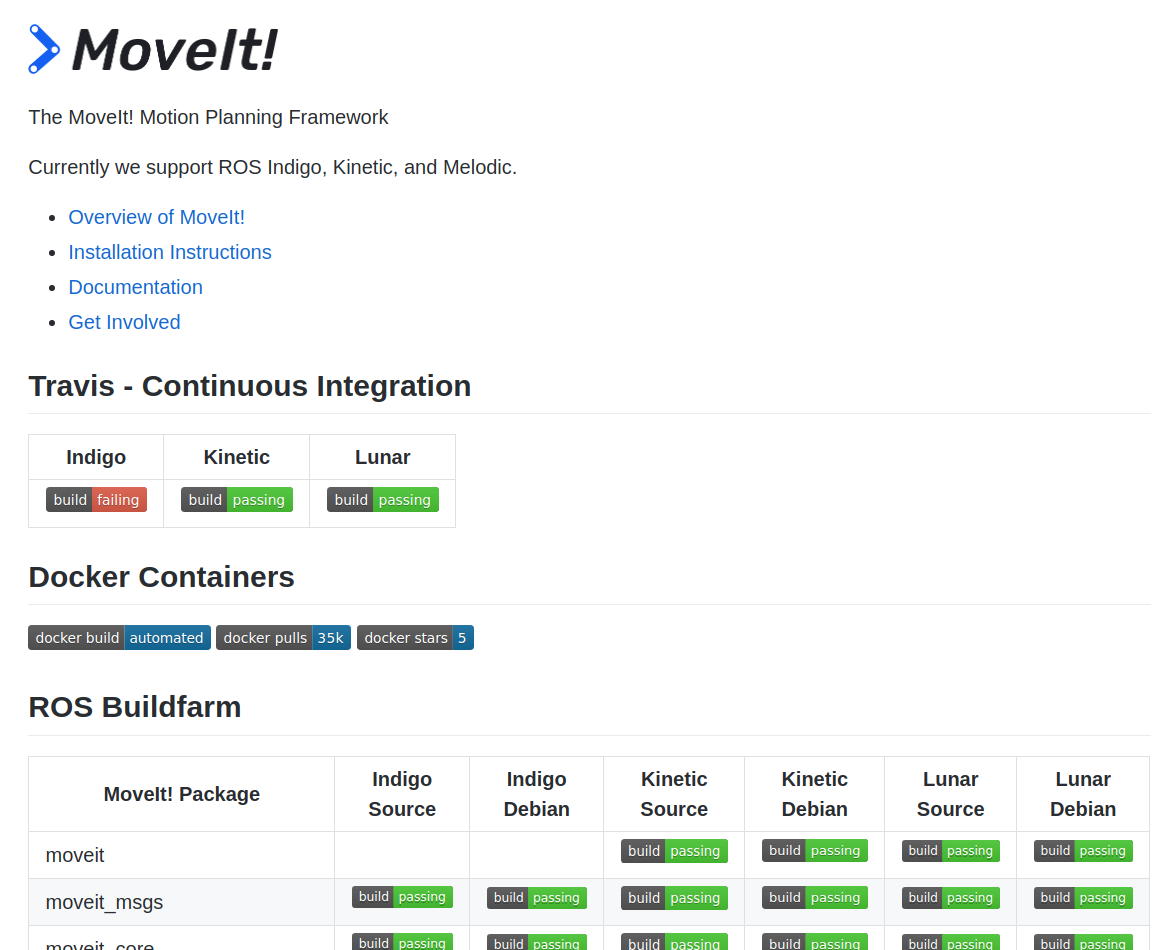 Update README.md for Melodic · Issue #1112 · moveit/moveit · GitHub