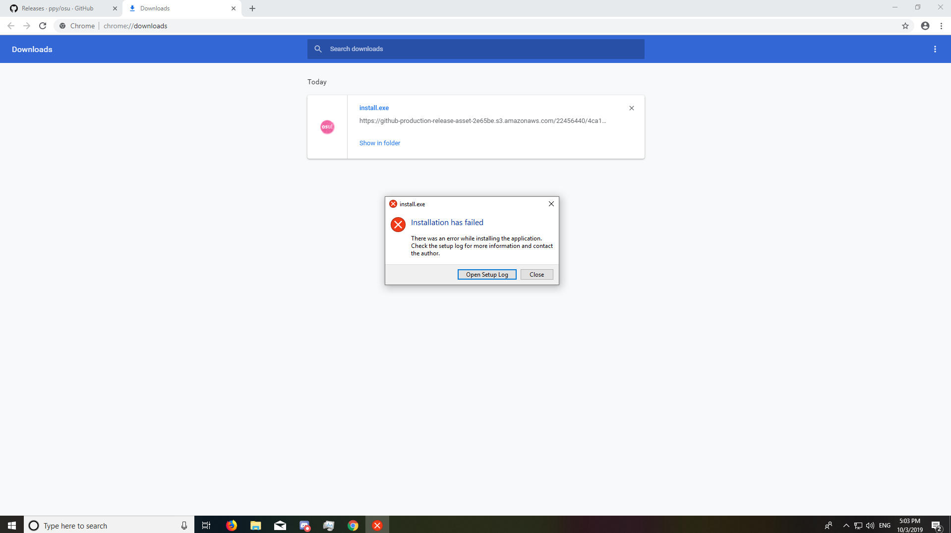 Osu lazer wont start · Issue #6385 · ppy/osu · GitHub