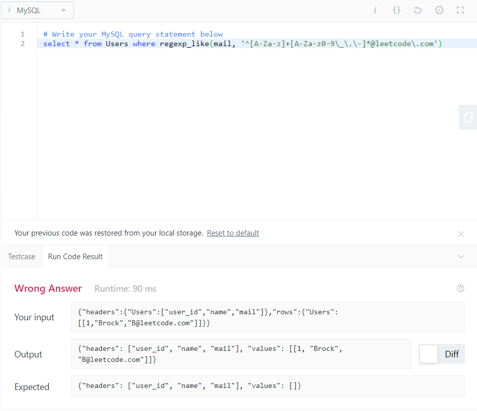 Missing Test Case: 1517. Find Users With Valid E-Mails · Issue #2145 ...